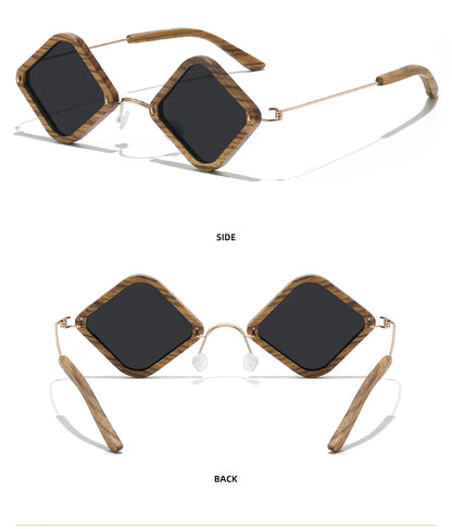 Wooden adult sunglasses, handcrafted Zebra wood polarized glasses, mirror-coated lenses, glasses gift box 2106