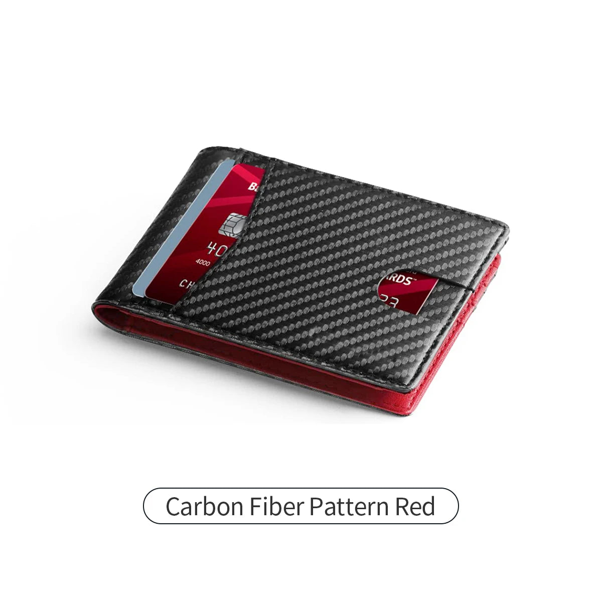 ID Window Card holder Minimalist Ultra-Thin Carbon Fiber RFID Blocking Men's Wallet 13 Card Slots & Built-In Coin Purse