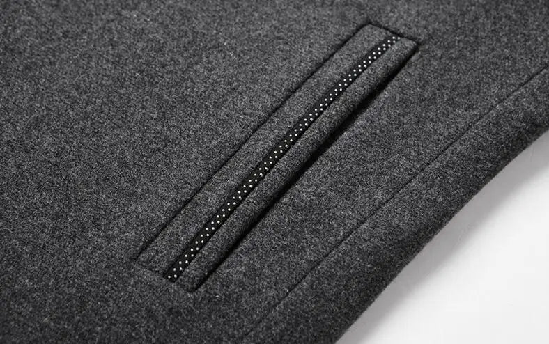 Male Slim Fit Blazers Jackets Blazers Coats Men Cashmere Blazers Suits Jackets Stand-up Collar Business Casual Suits Coats