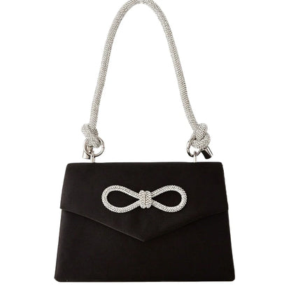 Exquisite and gorgeous butterfly diamond handbag, fashionable and versatile chain shoulder crossbody bag, suitable for travel.