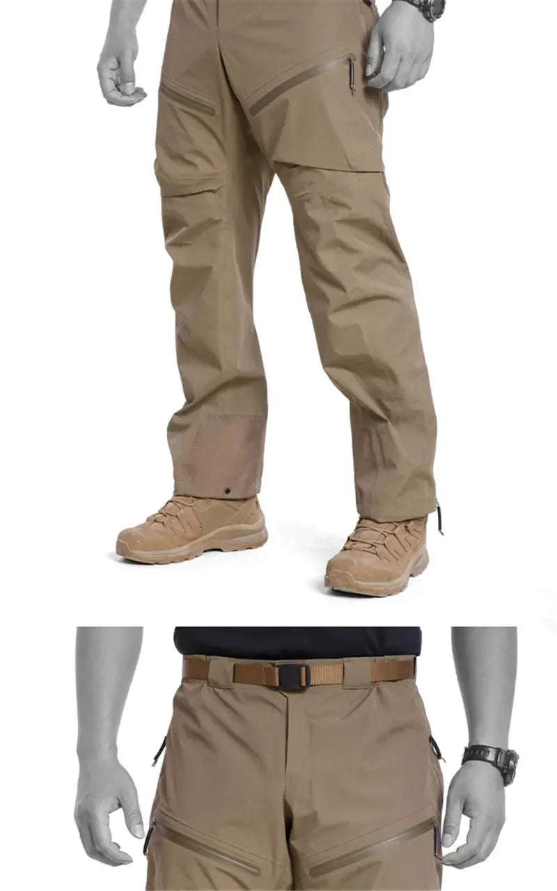 Outdoor Hard Shell Gen2 Camping Hiking Mountaineering Pants Fully zippered Leg Waterproof Windproof Camouflage Tactical Pants