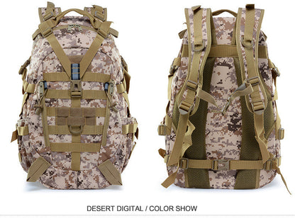 40L Tactical Backpack for Men Camping Hiking Backpacks Reflective Outdoor Travel Bags Survival Molle Climbing Rucksack Bag