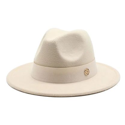 New Fedora Hat for Women Winter Elegant Fashion Formal Wedding Decorate Church Cap Panama Party Jazz Hat Chapeau Femme