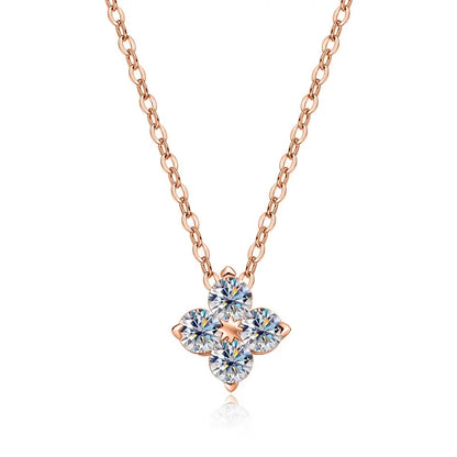 D VVS1 Moissanite Pandent Necklace GRA Certified 0.4ct Lab Diamond s925 Sterling Silver Dainty Necklaces for Women