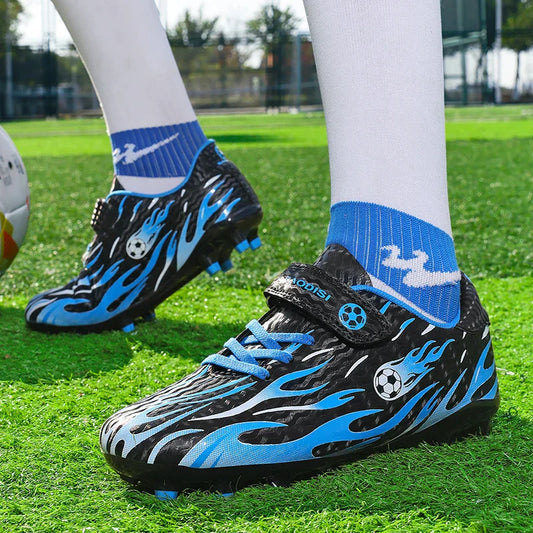Children Football Boots Anti-slip Soccer Shoes Low-top Boy Ultralight Kid's High Quality Outdoor Grass Training Soccer Sneakers