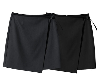 Minimalist Women's Skirt 2025 Spring New Office Lady Versatile Fashion Asymmetric Wrinkle A-line Half-body Skirt 12511092