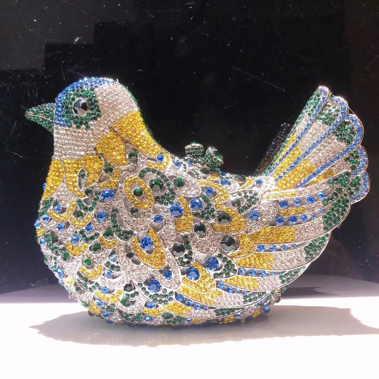 Birds Doves Animals Diamond Bags Rhinestone Dinner Bags Banquet Crystal Clutch Purse Luxury Designer Handbags Unique Party Bags