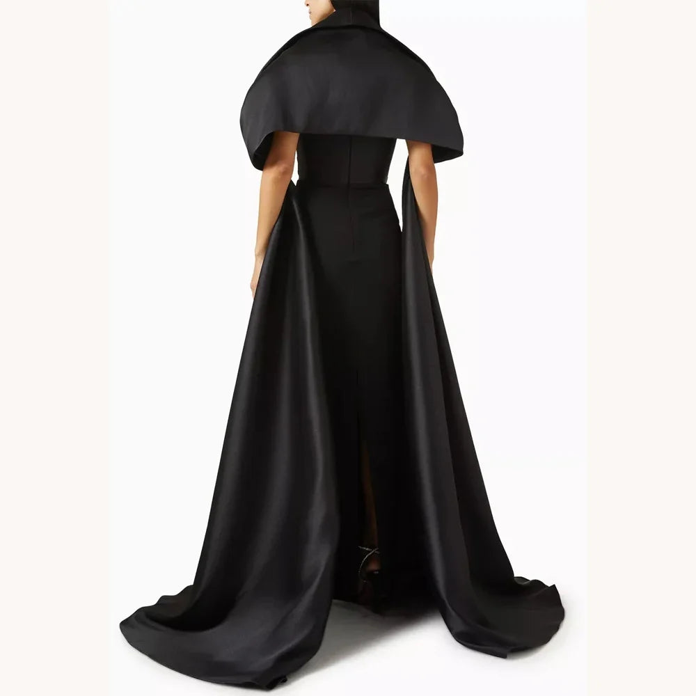 Customized Sexy Elegant Train Dress A-Line Evening Dresses Occasion Formal Exquisite High Quality Prom Party Gowns for Women