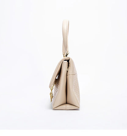 Unique Fashion Printed Women's Handbag Metal Accessories Solid Color Elegant Simplicity Women's Shoulder Bag