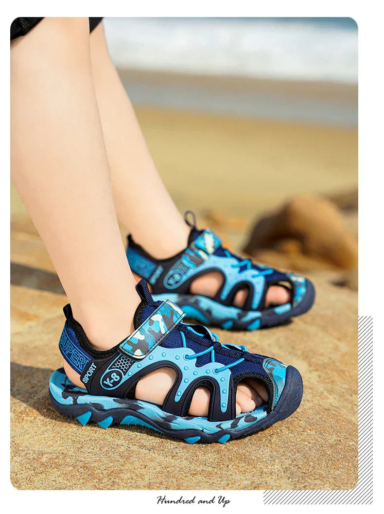 Outdoor Boys Sports Sandals Kids Summer Shoe Sneaker 2026 New Non-slip Soft Breathable Casual Walking Beach Water Sandal for Boy