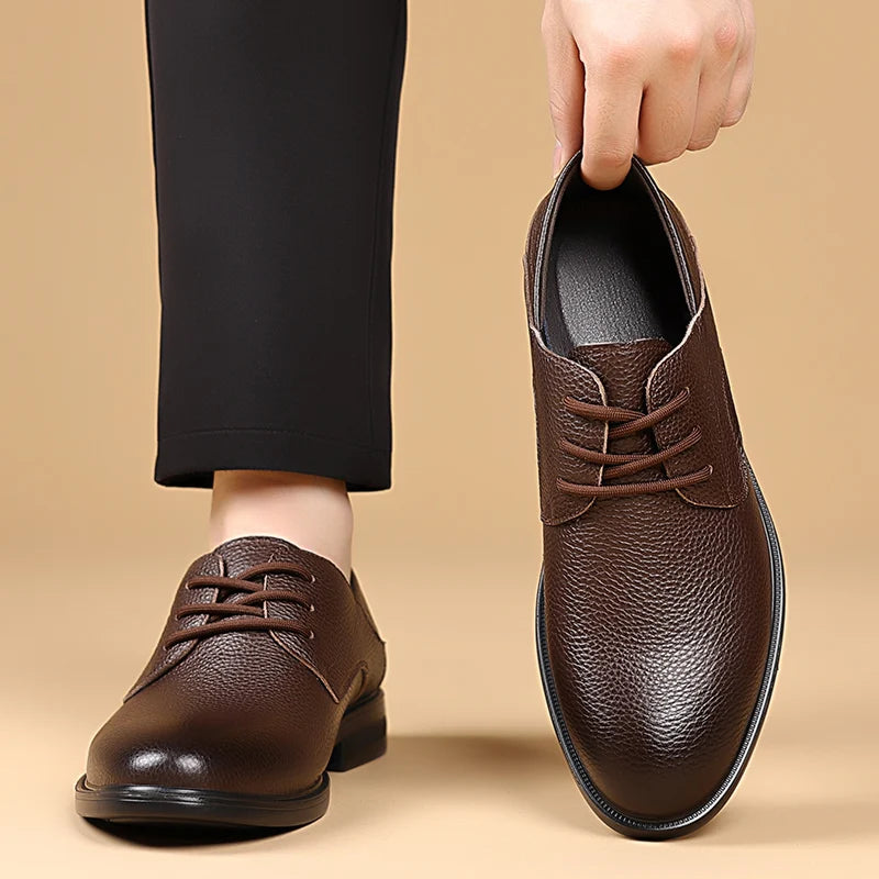 Men Formal Leather Shoes Black Pointed Toe Men Loafers Party Office Business Casual Shoes for Men Oxford Shoes Mens Dress Shoe