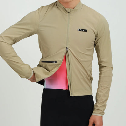 2024 New Season PRO Lightweight Windproof Cycling Jacket Road bike Wind Jacket Stretch Fabric With Zipper pocket PINK