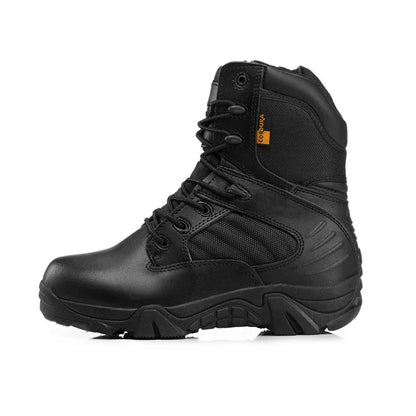 Tactical Mens Boots Special Force Leather Waterproof Desert Combat Ankle Boot Work Shoes Plus Size 39-47