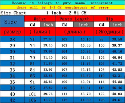 2026 New Men's Yellow Jeans, Blue Stretch Biker Trousers, Broken Hole Jeans, Fashion Popular Men Denim Pants Big Size 29-42