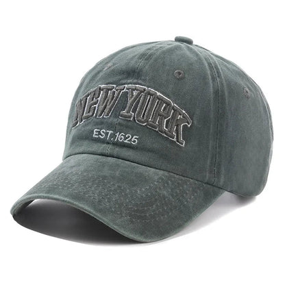2025 New York Washed Cotton Cap For Men Women Gorras Snapback Caps Baseball Caps Sun protection Casquette Dad Hat Outdoors Cap
