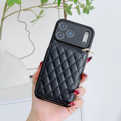 Wallet Zipper Card Bag PU Leather Craossbody Phone Case For iPhone 17 Air 16 15 14 Plus 13 12 11 Pro Max 7 8 SE 2020 2022 Cover