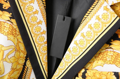 Mens Blazer Jacket Luxury Suit Floral Jacket Classic Peak Lapel Coat for Wedding Party Prom Costume Homme