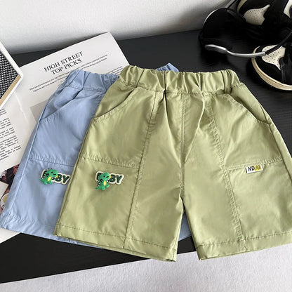New Baby Summer Clothes Kids Cute Cartoon Suits Boys 3D Dinosaur Tshirt Shorts 2Pcs Sets Chidren Girls Fashion Clothing Outfits