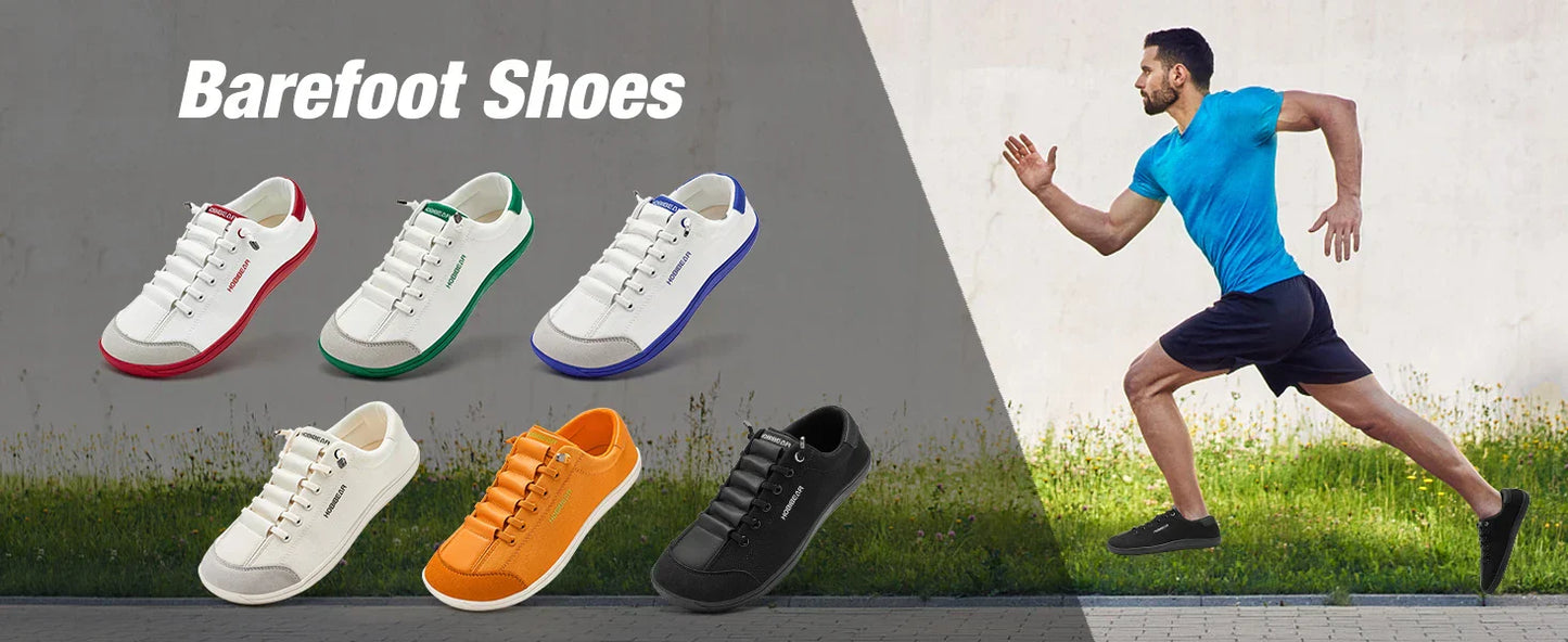 Womens Mens Barefoot Shoes | Zero Drop | Wide Toe Casual Canvas Sneakers Minimalist Walking Shoes