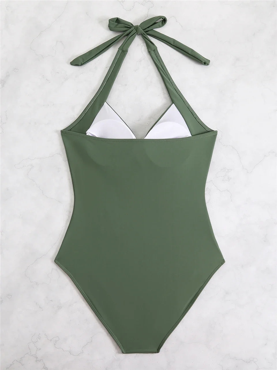 Plain Ruched Fashion Swimsuit Women 2026 One Piece Lace Up Swimwear Female Bathers Bathing Swimming Bodysuit Summer Beachwear