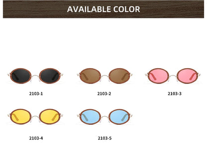 Wooden Aduit Sunglasses Brazilian rosewood Handmade Polarized Glasses Mirror Coating Lenses Eyewear With Gift Box 2103