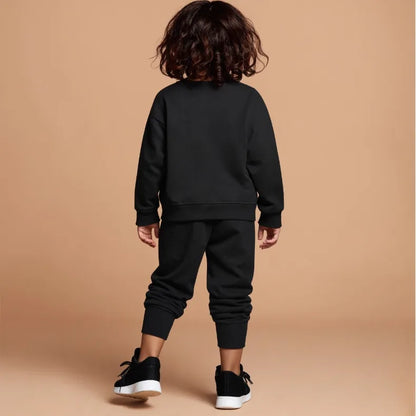 Printed Girls Pullover and Trousers Two Piece Sets Autumn Kids Casual Hoodies Set Spring Fall Children Sweatsuits New