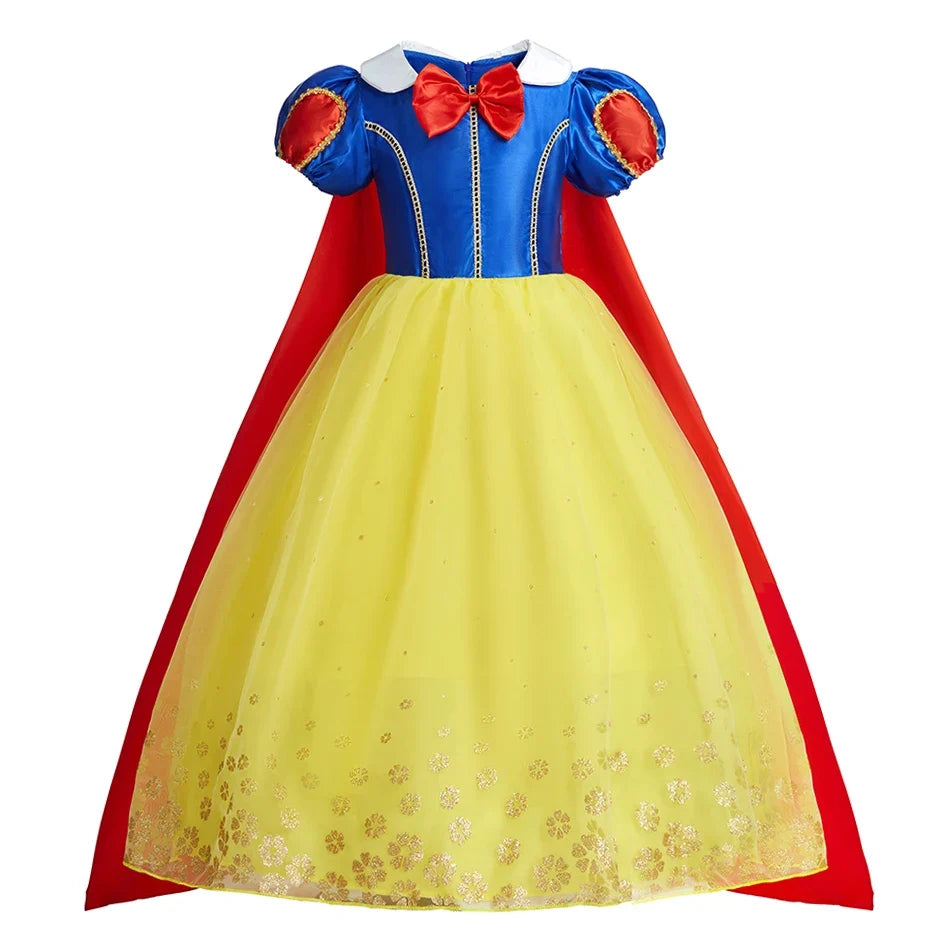 Girls Halloween Belle Dresses Girl Snow White Dress Kids Christmas Carnival Cosplay Clothes Children Princess Costumes