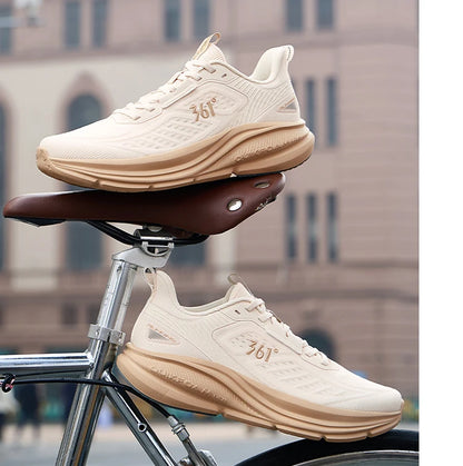 Men Running Shoes Spring New Mesh Soft Thick Bottom Rebound Casual Shock-absorber Stable Male Sneaker 672522246