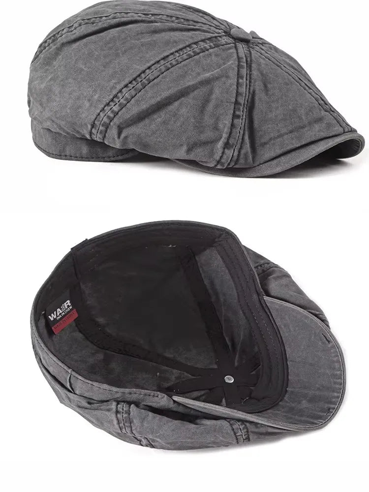 Denim Peaked Cap Men's Women's Beret Hat New Fashion Newsboy Caps Outdoor Streetwear Washed Casual Vintage Boina Hats