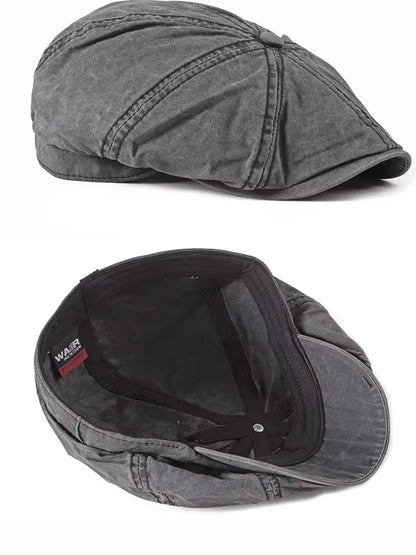 Denim Peaked Cap Men's Women's Beret Hat New Fashion Newsboy Caps Outdoor Streetwear Washed Casual Vintage Boina Hats