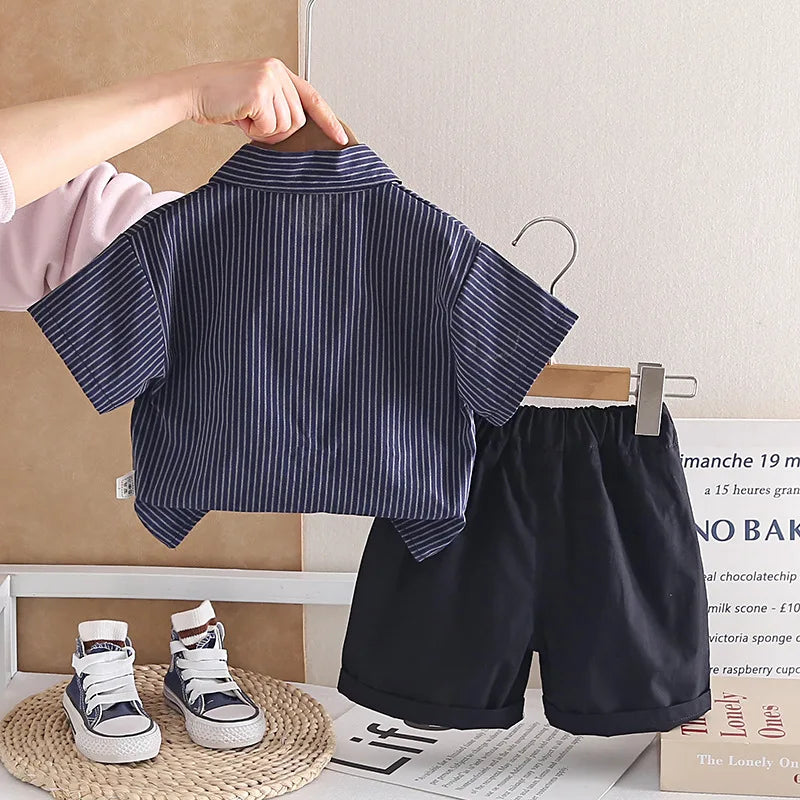 New Summer Baby Clothes Suit Children Boys Fashion Shirt Shorts 2Pcs/Sets Kids Outfits Toddler Casual Costume Infant Tracksuits