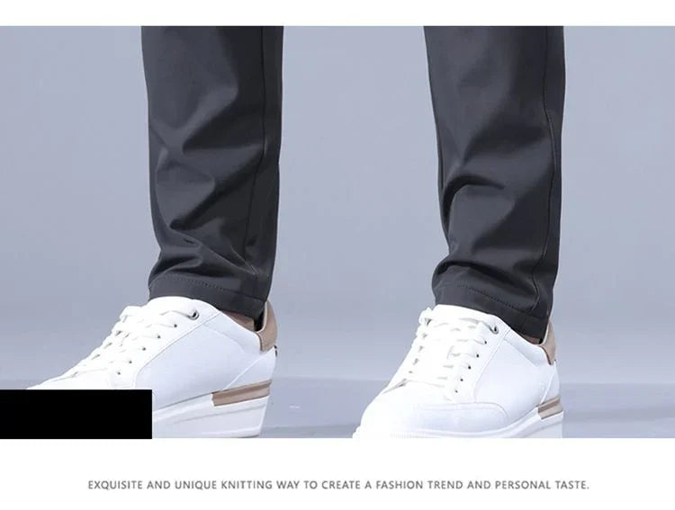 2026 Men's Summer Casual Pants Thin Ice Silk Men's Pants Fashion Straight  Elastic Men's New Pants Men's Pants