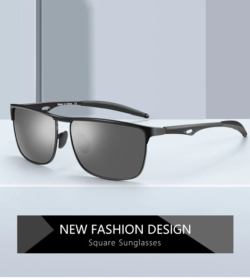 Metal Men Sunglasses Polarized UV400 Protection for Driving Fishing Hiking Golf Everyday Use