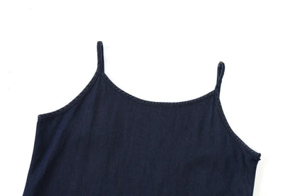 AS AW25 Denim set loose Shirt + slip dress Aline adjustable dress