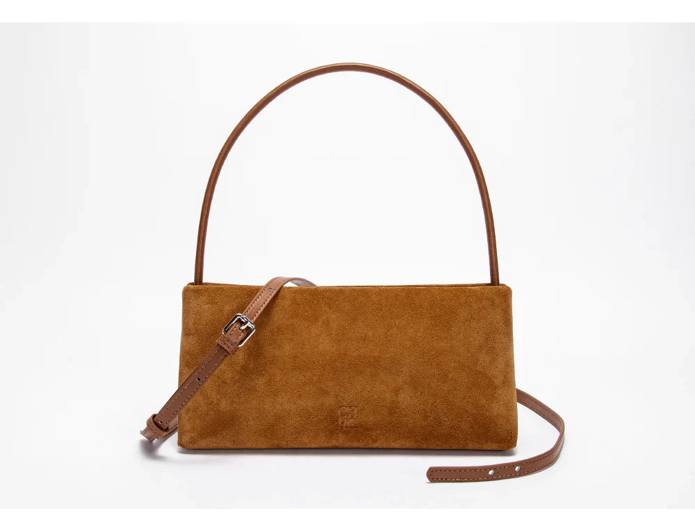Solid Simple Classic Style Velvet Underarm Bag Elegant Fashion Design Seasonal New French Vintage Shoulder Bag