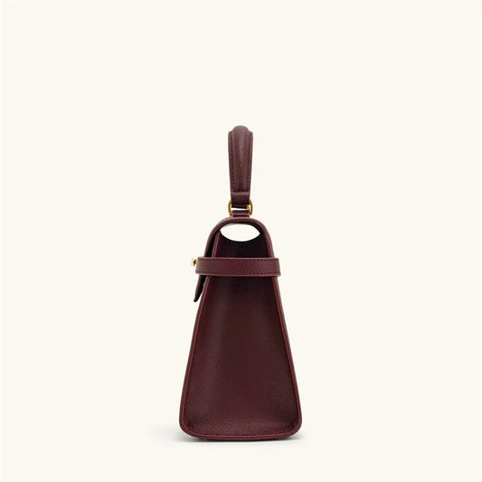Women's Handbag Elise Designer Fashion 2026 New Burgundy Handbag Large Square Crossbody Bag High-end Women's Bag