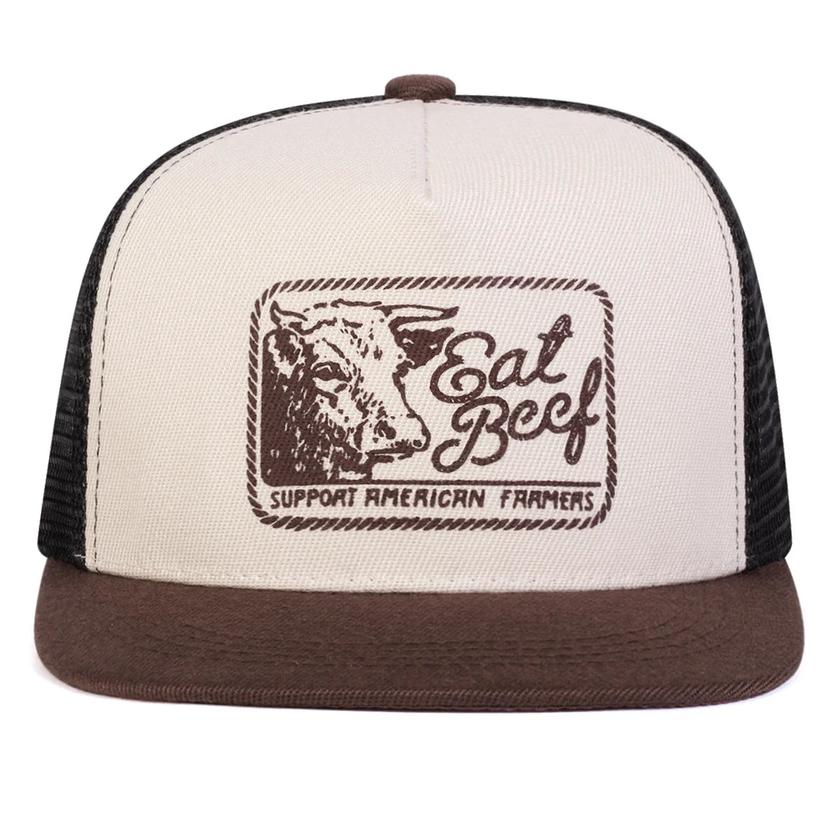 Unisex EAT BEEF Letter Embroidery Hip-hop Net Hats Spring Summer Outdoor Adjustable Casual Baseball Caps Sunscreen Hat Cap