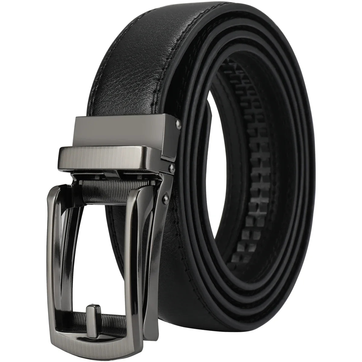 Men's automatic buckle waistband, adjustable without holes, suitable for office and daily casual wear