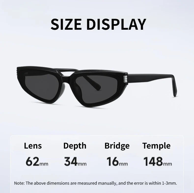 Ultra Light Personality Acetate Man Cat Eye Sunglasses Small Size Brand Designer Fashion Retro Women Decoration Sun Shades UV400