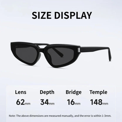 Ultra Light Personality Acetate Man Cat Eye Sunglasses Small Size Brand Designer Fashion Retro Women Decoration Sun Shades UV400