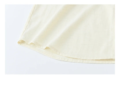 Women's Lapel Collar Long Sleeve Shirt 2026 Spring with Belted Waist Casual Loose Soft Beige Shirt Office Lady MXF13C2452