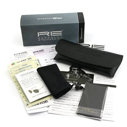 RE Pilot Sunglasses Men Top Quality Brand Designer AGX Tempered Glass Lens AO Sun Glasses Male