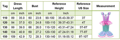Kids Encanto Mirabel Isabela Dolores Costume Girls Elsa Belle Rapunzel Mermaid Carnival Cosplay Dress Children Princess Clothes