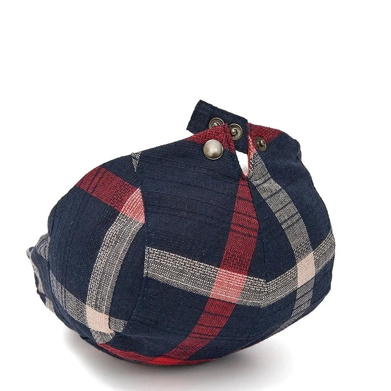 Colorful Plaid Forward-Caps for Men and Women Fashionable Baseball Caps Berets British Newsboy Hats Artist Hats