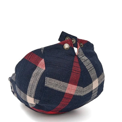 Colorful Plaid Forward-Caps for Men and Women Fashionable Baseball Caps Berets British Newsboy Hats Artist Hats