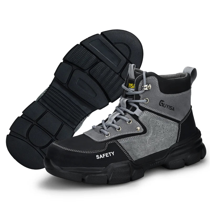 security boots for men work safety sneakers high quality Work shoes with steel toe anti slip anti puncture indestructible shoes