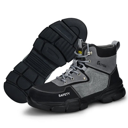 security boots for men work safety sneakers high quality Work shoes with steel toe anti slip anti puncture indestructible shoes