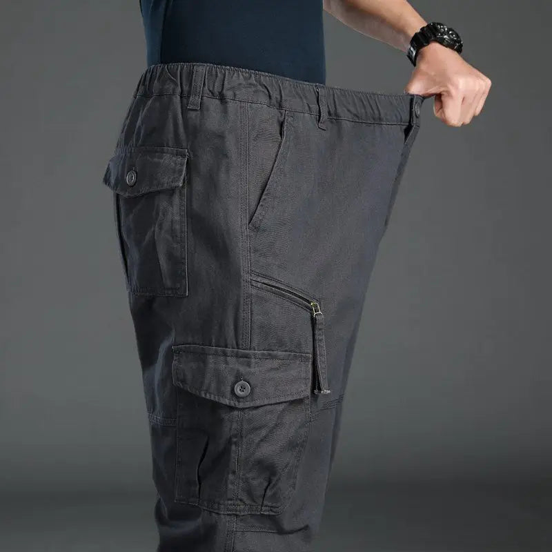 Men's Tactical Trousers Large Size Loose Casual Pants Running Overalls Men's Sweatpants Sports Hiking Outdoor Clothes Work Pants