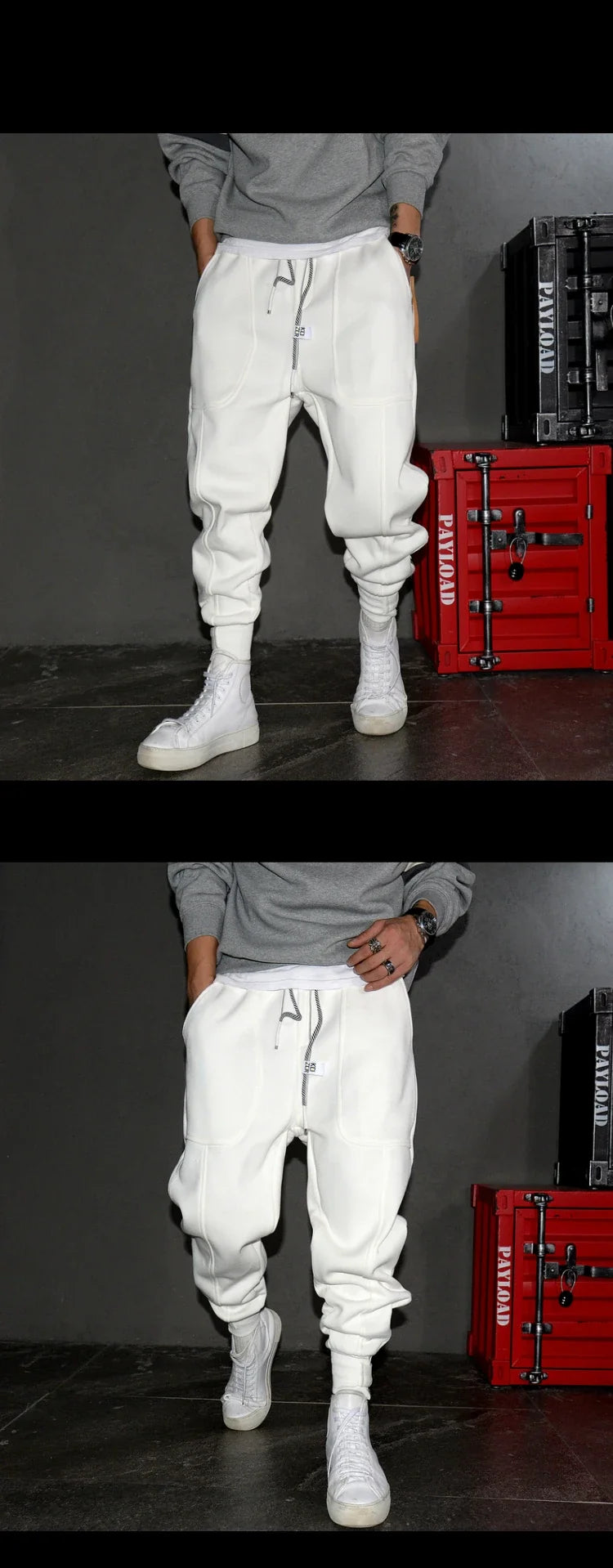 Spring Autumn Korean Fashion Streetwear Hip Hop Sweatpants Kpop Couple Jogging Pants Harajuku Black Sports Harem Joggers Men