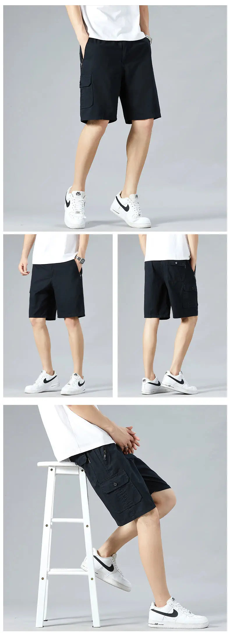 Men's Lightweight Cotton Summer Casual Shorts Loose Fit Exercise Fitness Comfortable Breathable Quick Dry Active Shorts